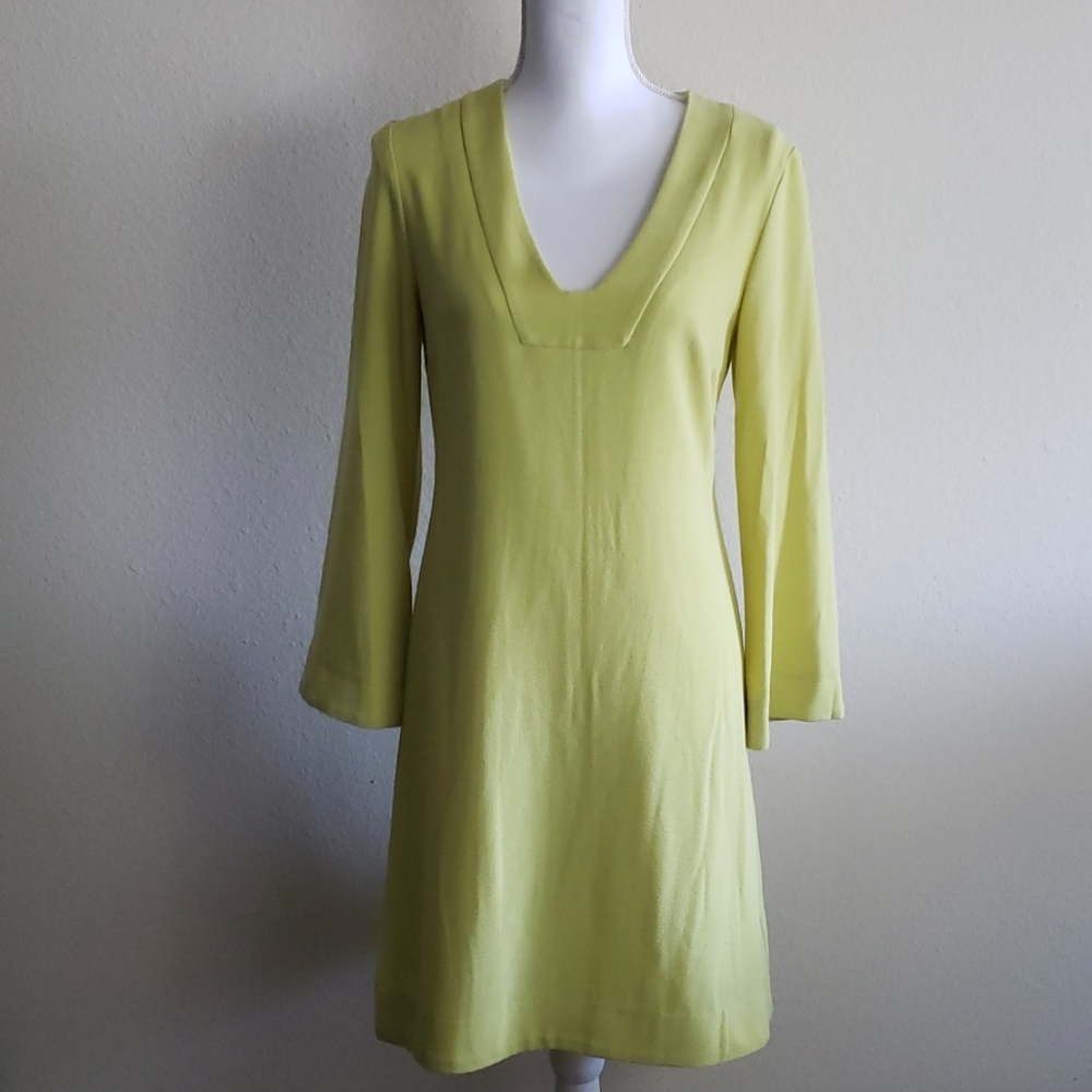 TAYLOR LIME GREEN DRESS